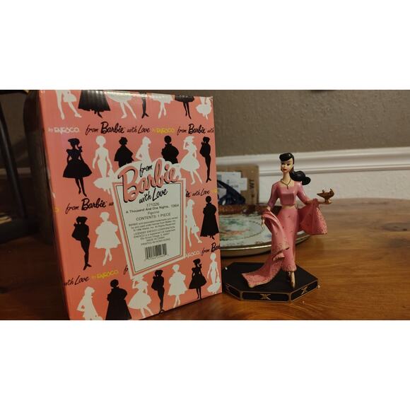 Enesco Barbie A Thousand and One Nights 1996 Barbie With Love 6" - Picture 9 of 12